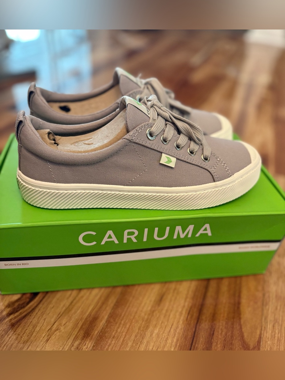 Cariuma OCA Low Women's Mystic Gray Canvas Sneaker Shoes Skate ✨NEW Sz 8 - Picture 6 of 10